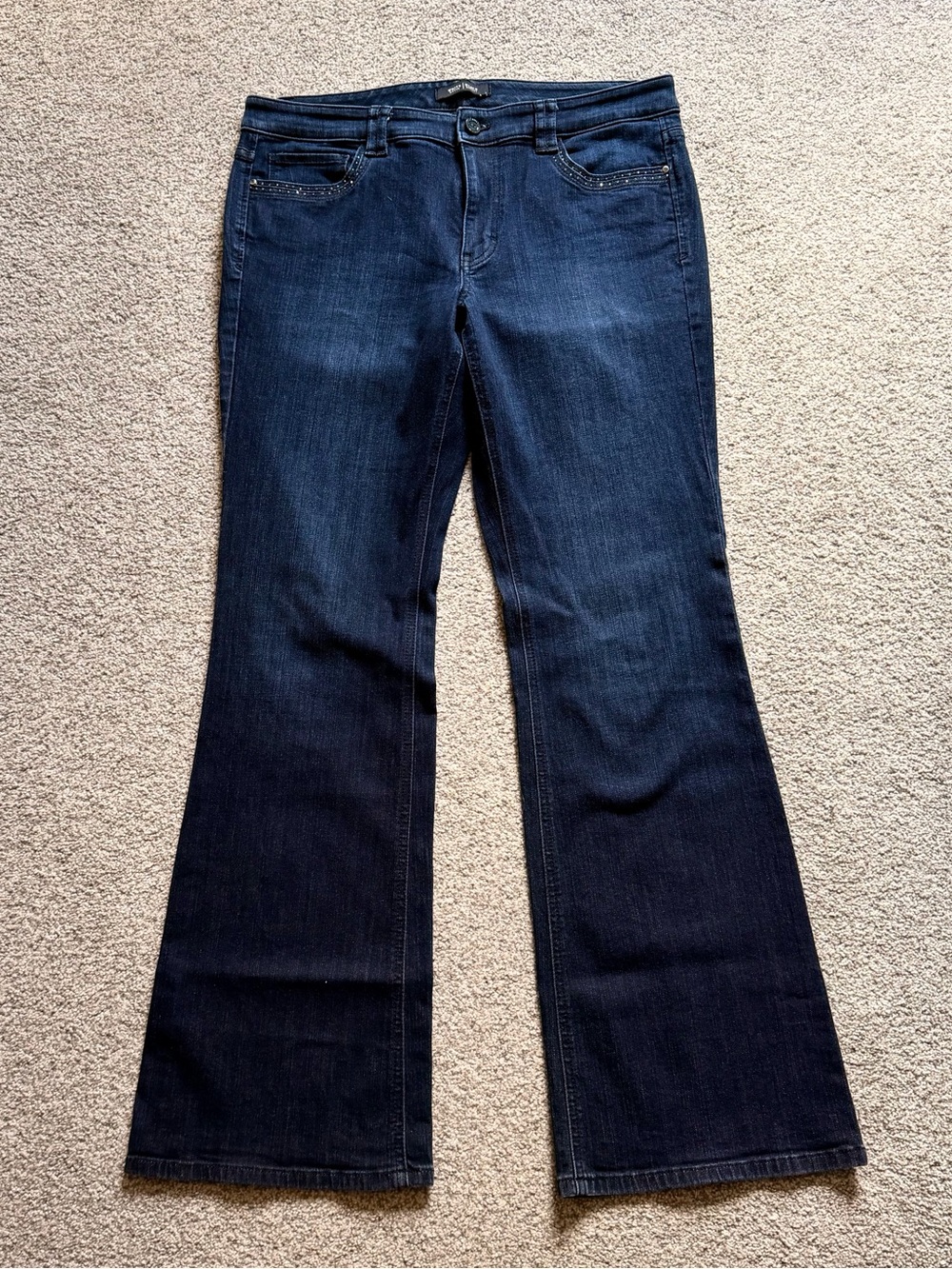 WHBM Blanc Flare Jeans